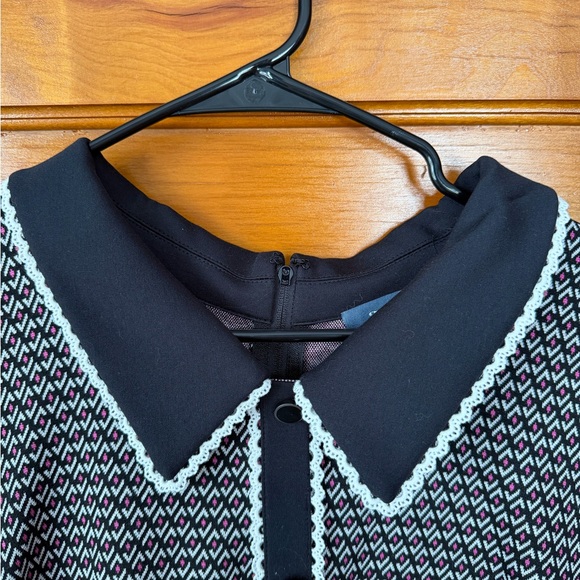 Modcloth Black and Pink Textured Dress Size 3X - Picture 2 of 8